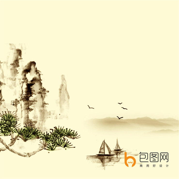水墨中国风背景 手机壁纸