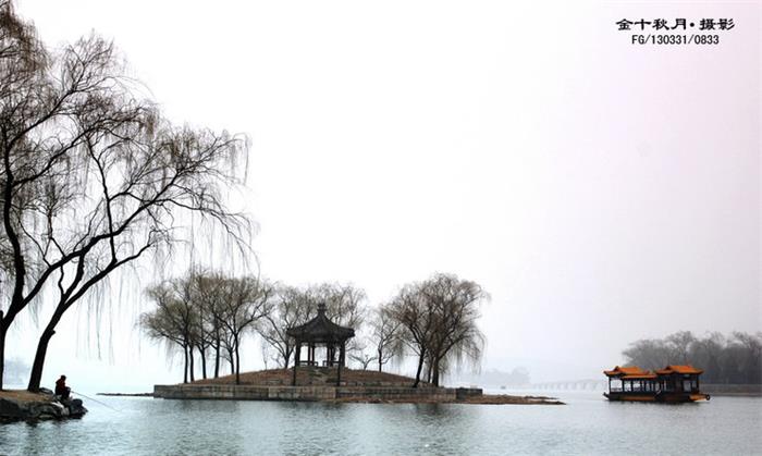 摄影图片 弥天大雾的颐和园
