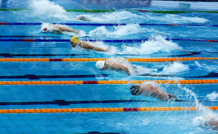 摄影图片 北京短池游泳世界杯赛