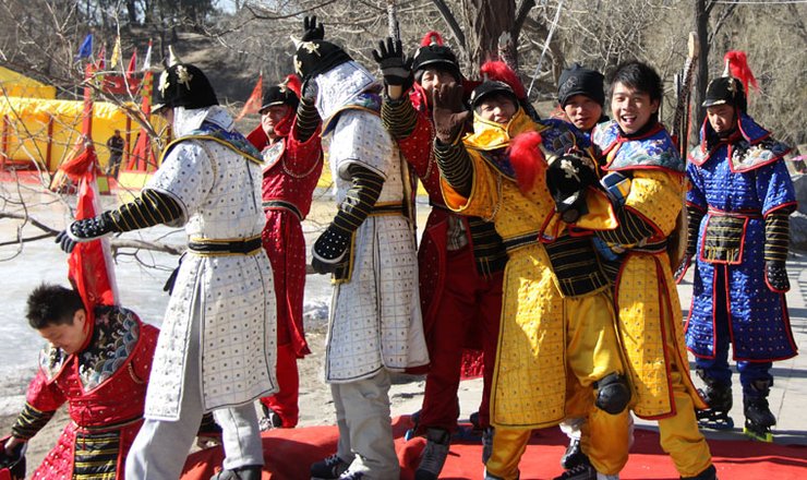 中国摄影再现八旗盛装滑冰表演