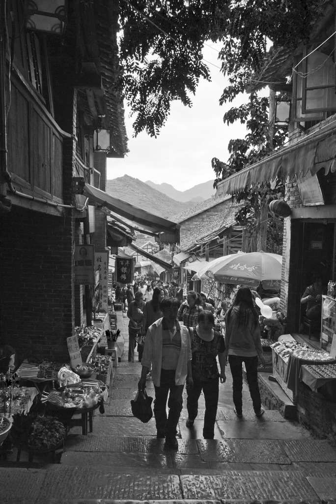摄影图片 古老的青岩古镇