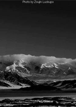 摄影图片新疆风光黑白风景