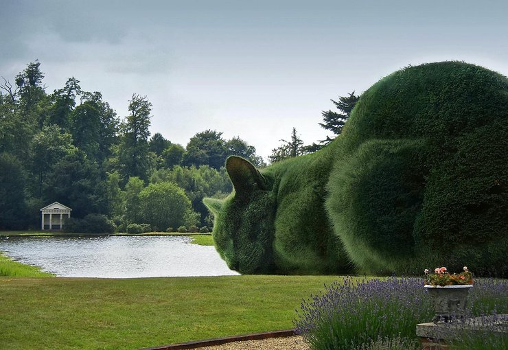 英国艺术家灌木丛创作出逼真