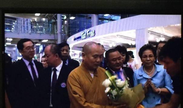 少林寺代表团抵达泰国 释永信未能随团