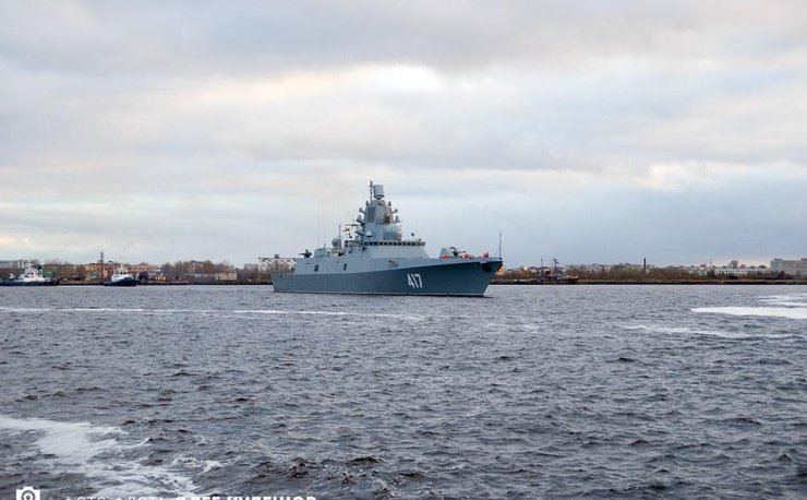 外形西化:俄海军自造时髦战舰出海测试武器