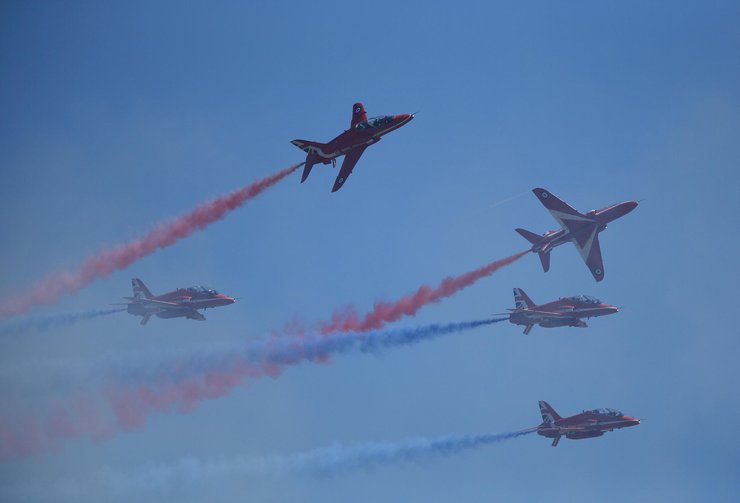 英皇家空军表演队中国首秀 亮相珠海航展